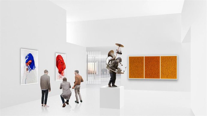 Recreación de una futura sala de exposición del Pabellón del Siglo XV