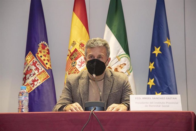 El presidente del IPBS, Francisco Ángel Sánchez, en la presentación del Servicio de Prácticas Profesionales del CPTS-Córdoba.