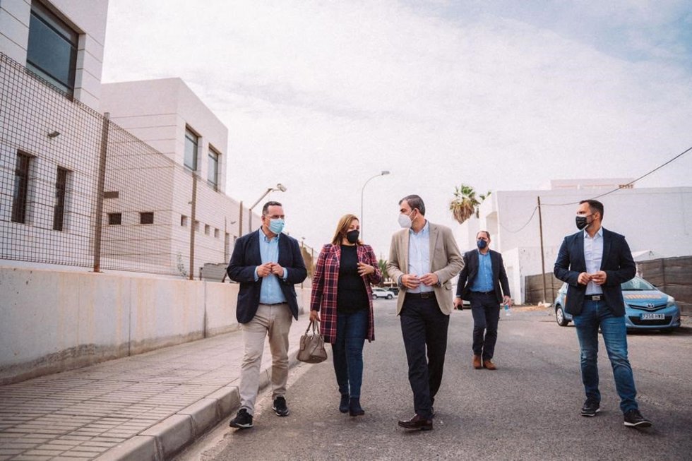 El presidente del Partido Popular de Canarias, Manuel Domínguez, durante una visita a Lanzarote