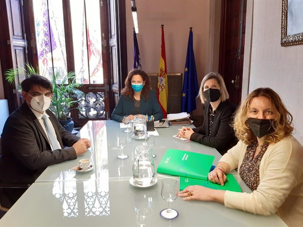 Reunión entre los representantes del Consell de Mallorca y la AECC.