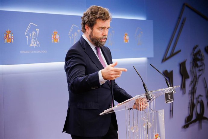El portavoz de Vox en el Congreso, Iván Espinosa de los Monteros