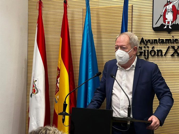 Archivo - Aurelio Martín, portavoz de IU en el Ayuntamiento de Gijón