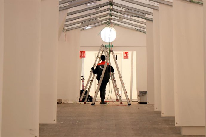 Desmontaje del Hospital de campaña anexo a La Fe