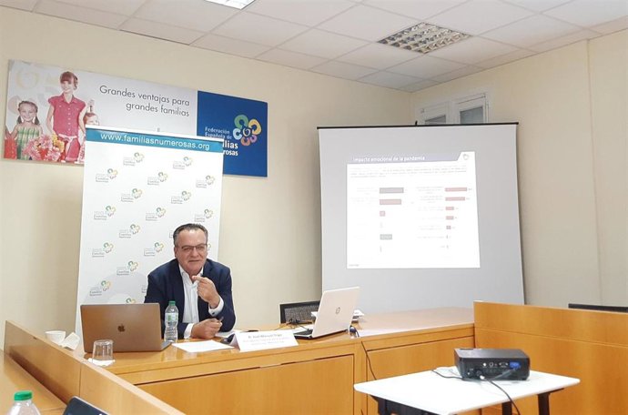 Archivo - El presidente de la Federación Española de Familias Numerosas, José Manuel Trigo.