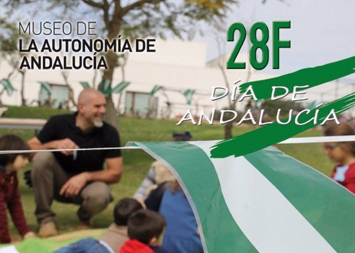 Cartel del Museo de la Autonomía de Andalucía para conmemorar el 28F