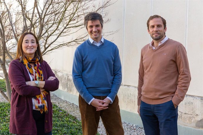 Charo Sádaba, Aurelio Fernández y Javier García Manglano, investigadores del Instituto Cultura y Sociedad (ICS) de la Universidad de Navarra.