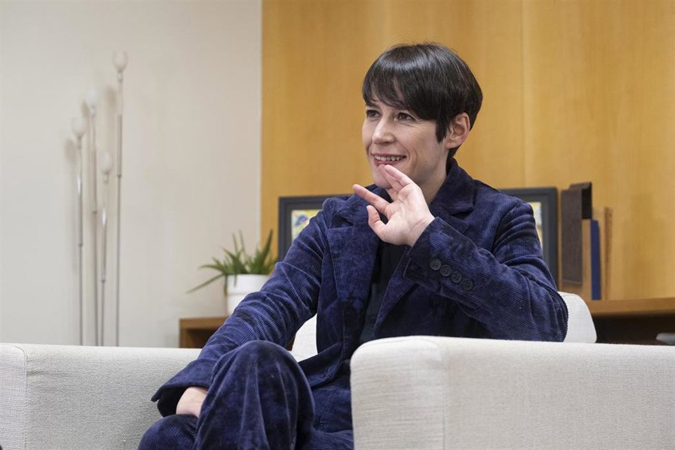 La portavoz nacional del Bloque Nacionalista Galego (BNG), Ana Pontón, durante una entrevista para Europa Press en la sede del Parlamento de Galicia, a 3 de febrero de 2022, en Santiago de Compostela, A Coruña, Galicia (España). Ana Pontón se convirtió 