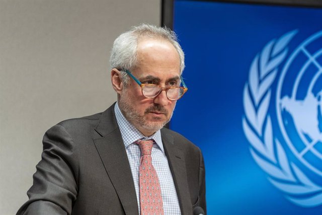 Archivo - El portavoz de la Secretaría General de la ONU, Stéphane Dujarric.