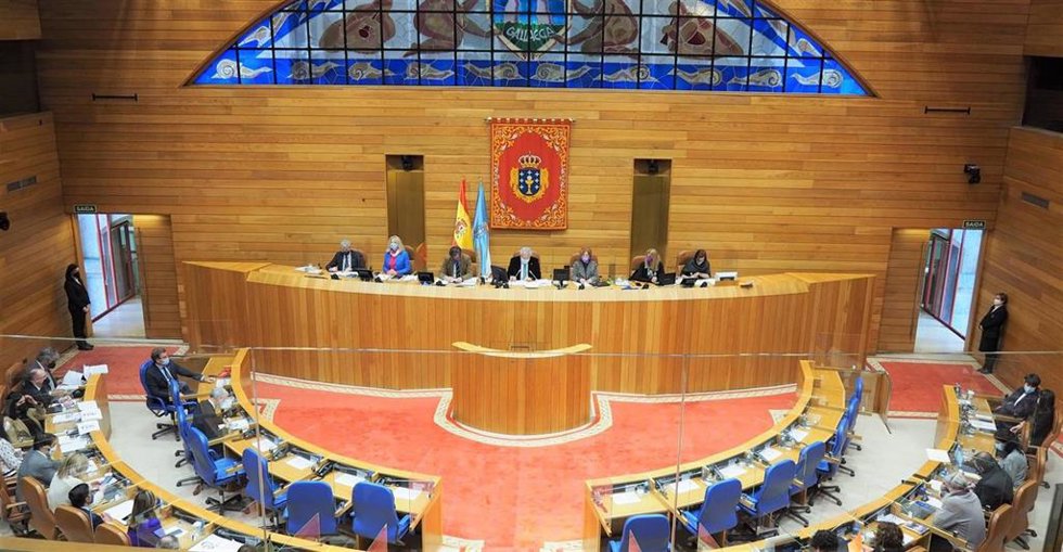 Imagen del Hemiciclo del Parlamento de Galicia