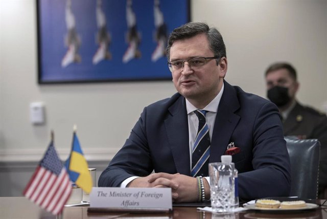 El ministro de Exteriores ucraniano, Dimitro Kuleba, en Washington