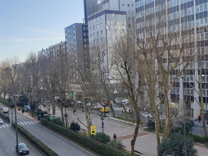 Zona de la calle Vargas donde tuvo lugar la agresión