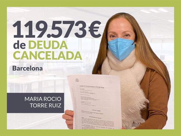 María Rocío, exonerada con Repara Tu Deuda