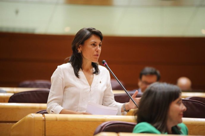 La portavoz socialista de Turismo y senadora por Fuerteventura, Paloma Hernández Cerezo