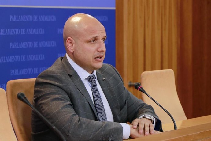 Archivo - El portavoz adjunto del grupo parlamentario de Vox en Andalucía, Rodrigo Alonso