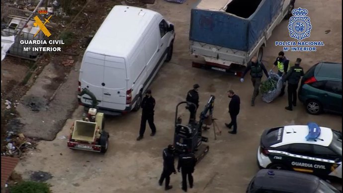 La Guardia Civil y la Policía Nacional desarticulan en Albacete una organización criminal que traficaba con marihuana a nivel internacional