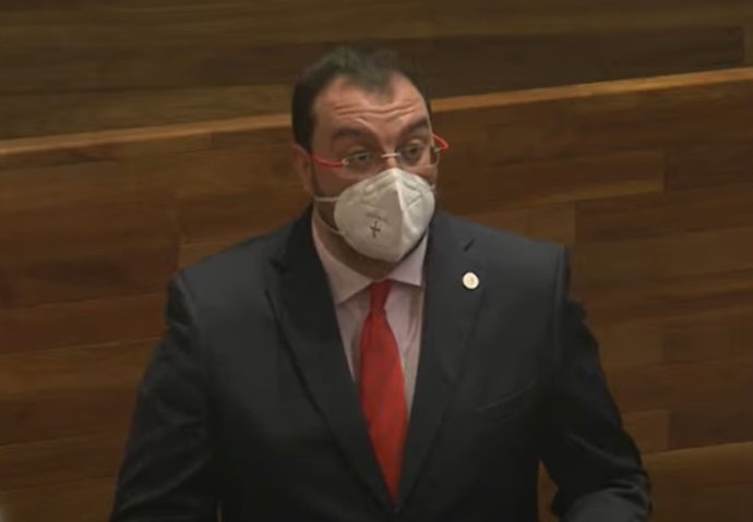 El presidente del Principado, el socialista Adrián Barbón