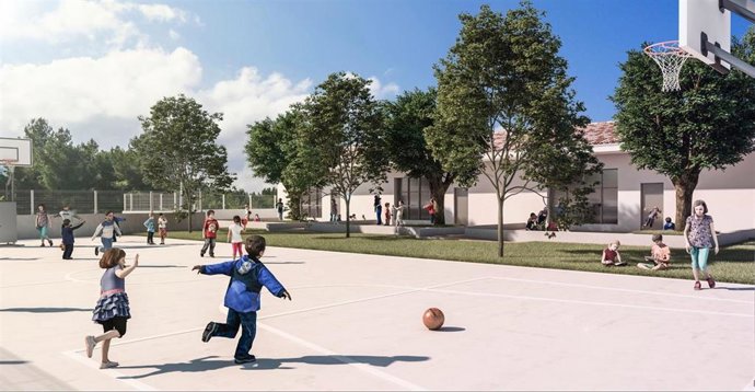Imagen del proyecto de ampliación del CEIP Montaura de Mancor de la Vall.