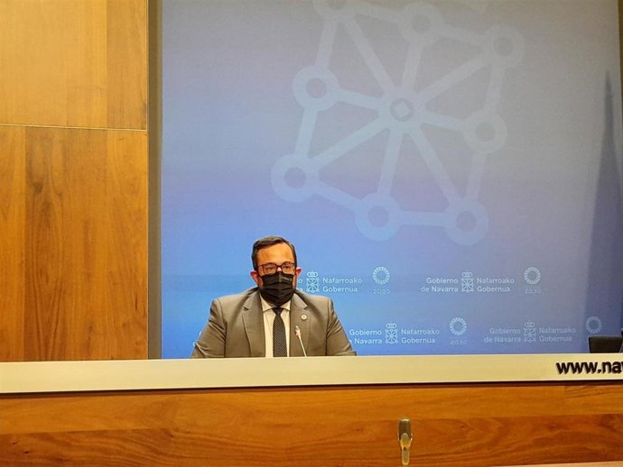Javier Remírez, durante la rueda de prensa