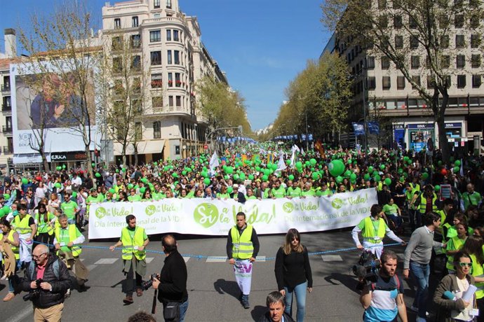 Una de las marchas por la vida antes de la pandemia.