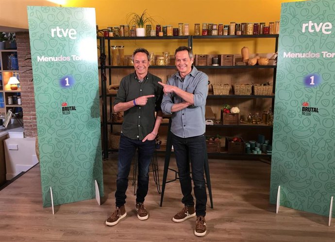 Sergio y Javier Torres en el plató de 'Menudos Torres'