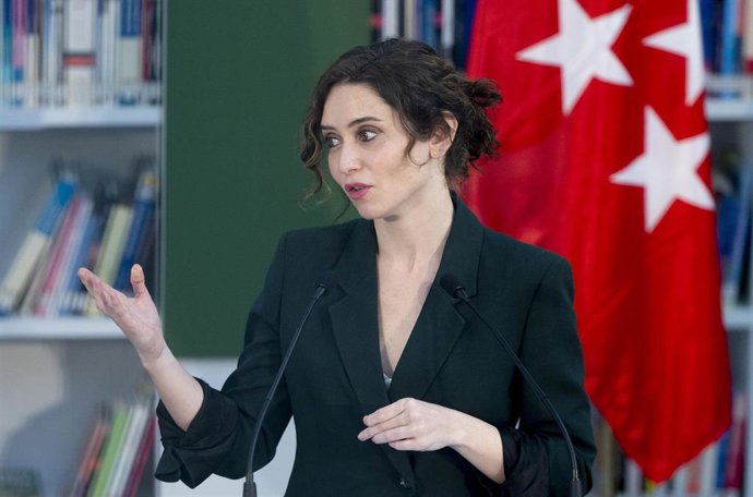 La presidenta de la Comunidad de Madrid, Isabel Díaz Ayuso