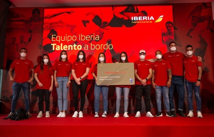 Iberia presenta al equipo de Talento a Bordo, formado por deportistas olímpicos y paralímpicos.