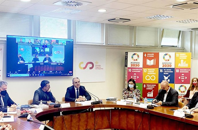 El presidente del Consejo Superior de Deportes (CSD), José Manuel Franco, en la Asamblea de la ADESP.