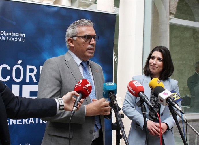 El delegado de Programas Europeos y Administración Electrónica de la Diputación de Córdoba, Víctor Montoro, en la inauguración del II 'workshop' de 'Córdoba Next Generation Lab' en Lucena.