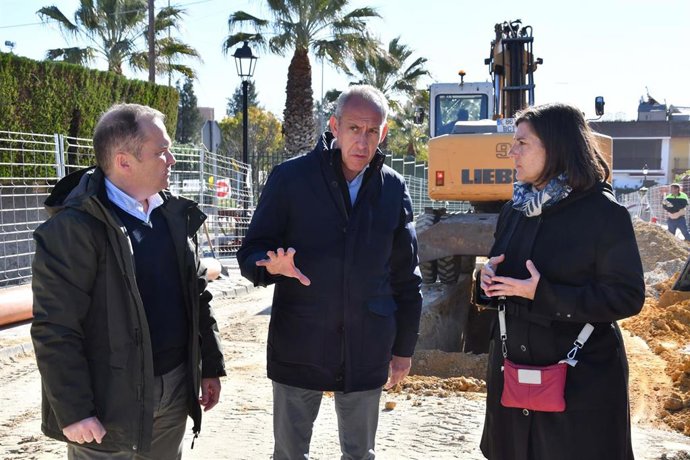 El alcalde visita las obras