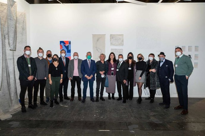 Inauguración del stand de la Diputación de Huelva en la Feria de Arte Contemporáneo, ARCOMadrid.