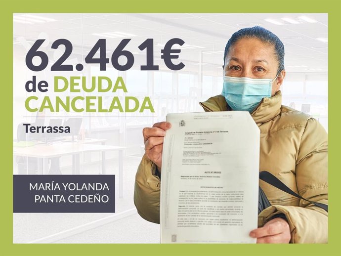 María Yolanda, exonerada con Repara Tu Deuda