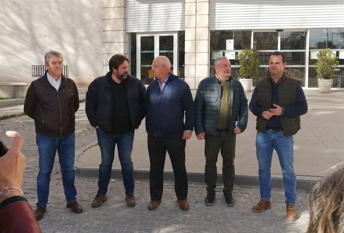 Responsables de Asaja, COAG, Cooperativas Agro-alimentarias e Infaoliva