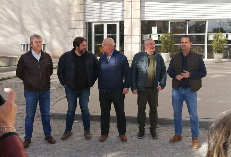 Responsables de Asaja, COAG, Cooperativas Agro-alimentarias e Infaoliva