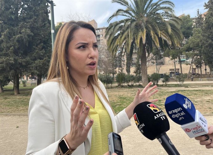 La secretaria general de Podemos Aragón, Maru Díaz.