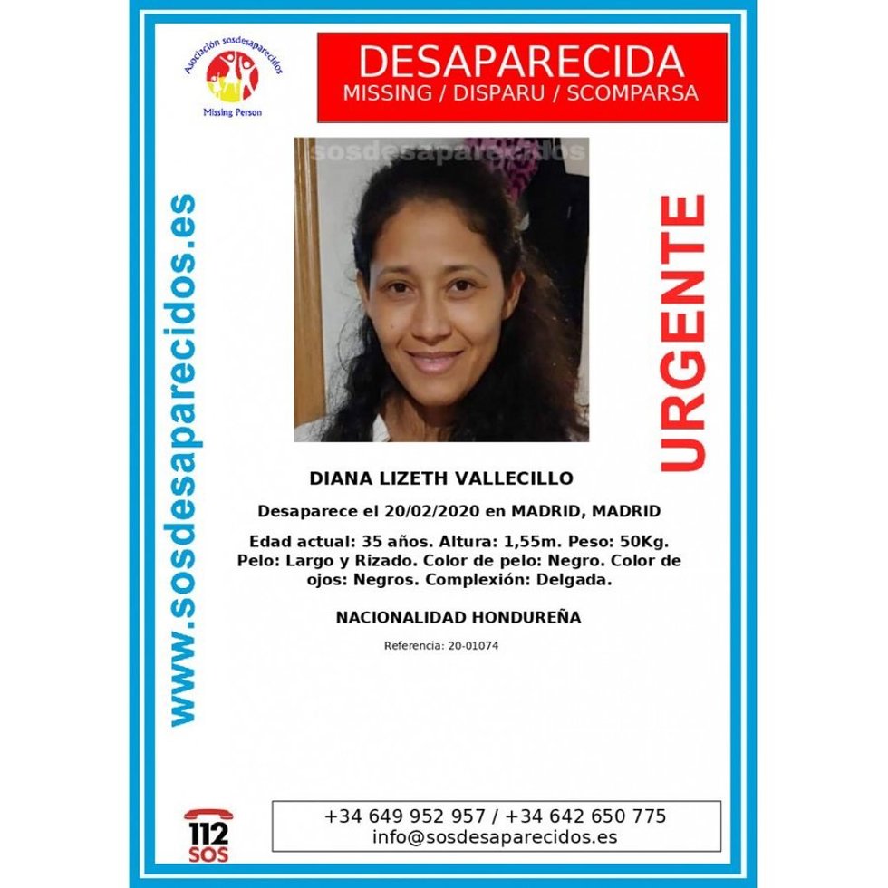 Piden ayuda para encontrar a una mujer desaparecida hace dos años en Madrid
