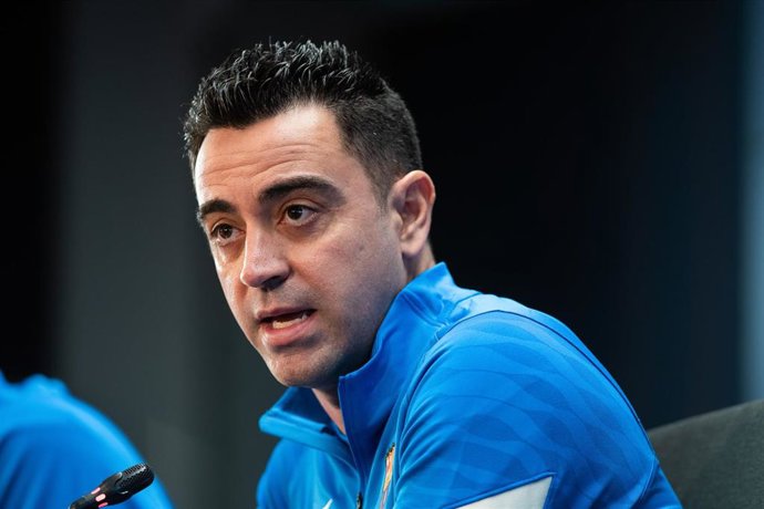 Archivo - Xavi Hernández, técnico del FC Barcelona