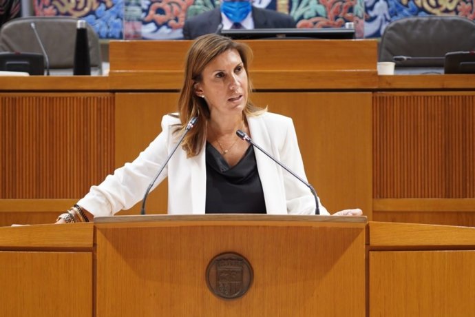 Archivo - La diputada de Ciudadanos en las Cortes de Aragón, Jara Bernués.