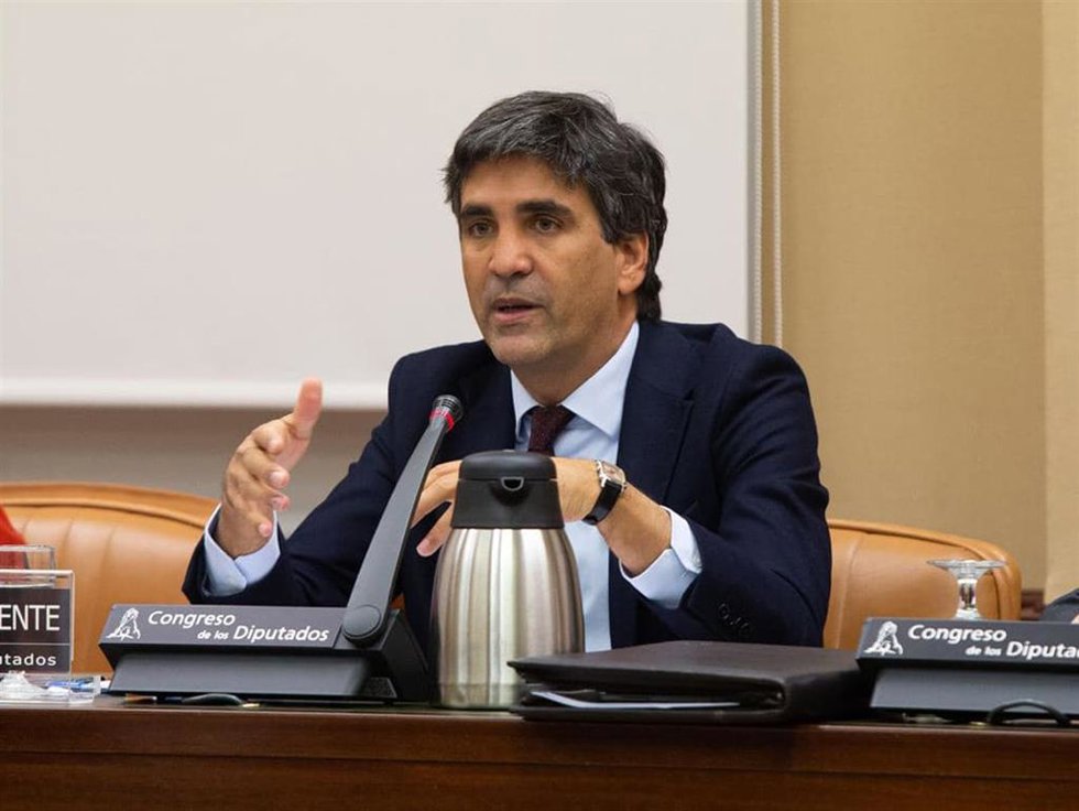 Gonzalo García Andrés, secretario de Estado de Economía y Apoyo a la Empresa, durante su comparecencia en el Congreso