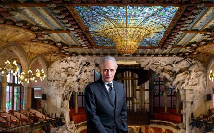 Josep Carreras en el Palau de la Música Catalana.