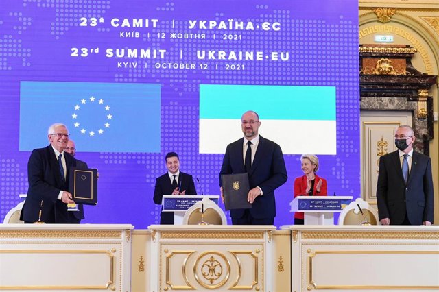 Archivo - Distintos representantes europeos en Kiev