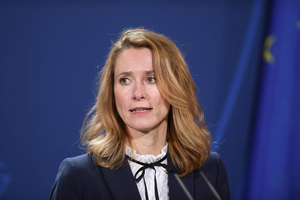 La primera ministra de Estonia, Kaja Kallas.
