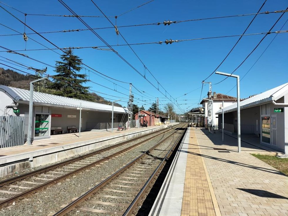 Estacion de tren en Andoain.
