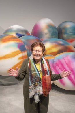 Archivo - La coleccionista Helga de Alvear en su Museo de Arte Contemporáneo en Cáceres