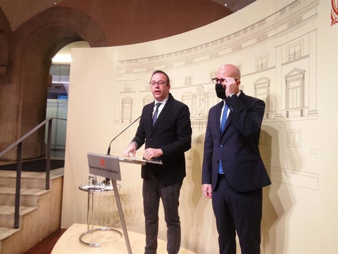 El secretario general adjunto del PDeCAT, Marc Solsona, y el secretario de Organización, Genís Boadella.