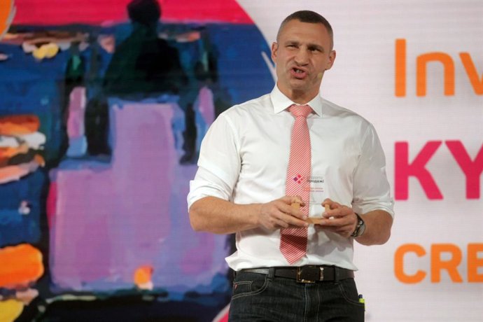 Archivo - El alcalde de Kiev, Vitali Klitschko, durante un acto en Ucrania