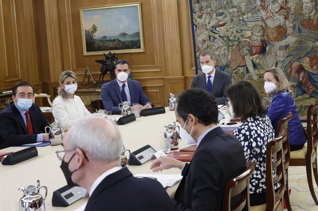 El Rey preside en el Palacio de la Zarzuela la reunión del Consejo de Seguridad Nacional