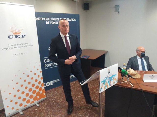 El presidente de la Confederación de Empresarios de Pontevedra (CEP), Jorge Cebreiros.