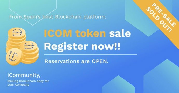 Venta pública token ICOM.