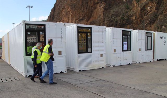 Llegan a La Palma las primeras viviendas modulares tipo contenedor