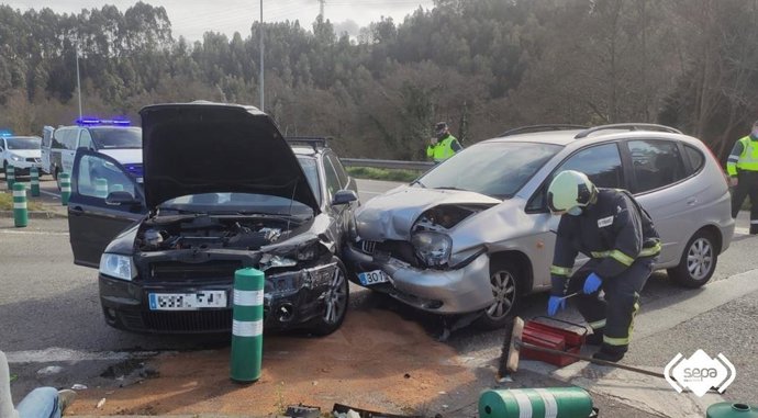 Accidente de tráfico en Luanco.